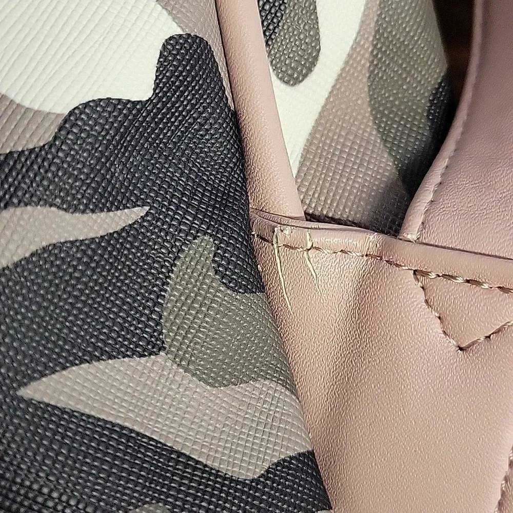 Guess Camo Pink, Gray & Black Backpack with Structured Design Preloved